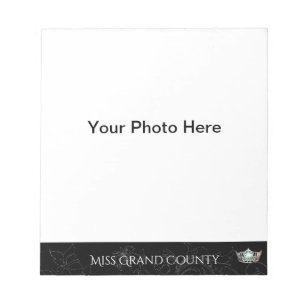 Bloc-note Carte Autographique Miss America Flourd Argent Cou