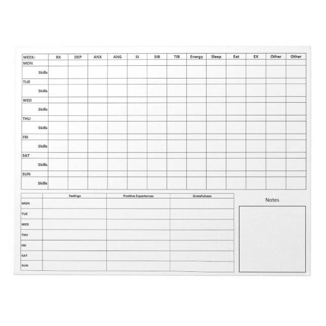 Bloc-note Carte de journal standard DBT avant - arrière (Devant)