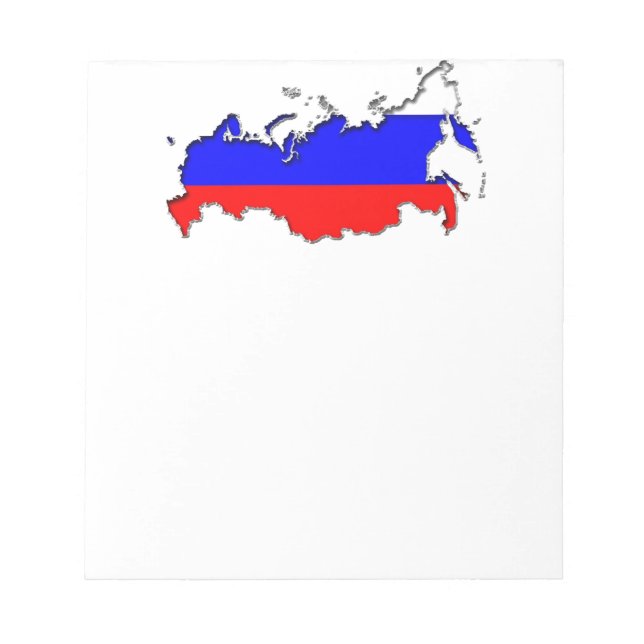 Bloc-note Carte de la Russie (Devant)