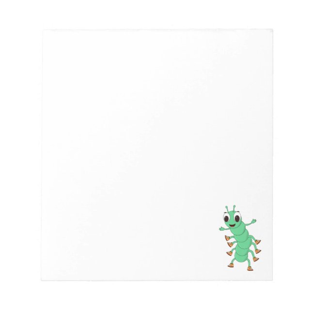 Bloc-note Carte Green Caterpillar personnalisée (Devant)