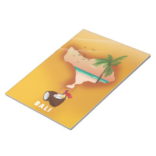 Bloc-note Carte illustrée de Bali