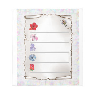 Bloc-note Carte mère Blumenmerkblatt