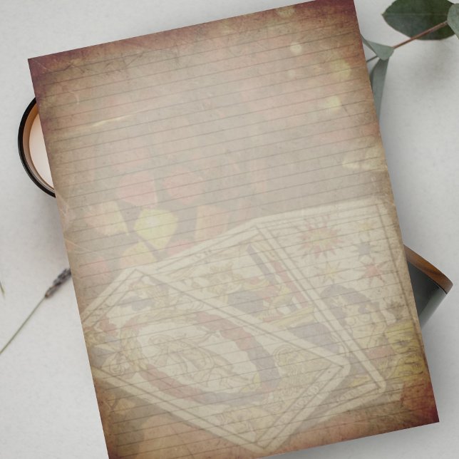 Bloc-note Carte Tarot Papier à papier papeterie rustique à r (Créateur téléchargé)