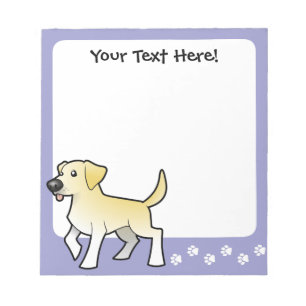 Bloc-note Cartoon Labrador Retriever