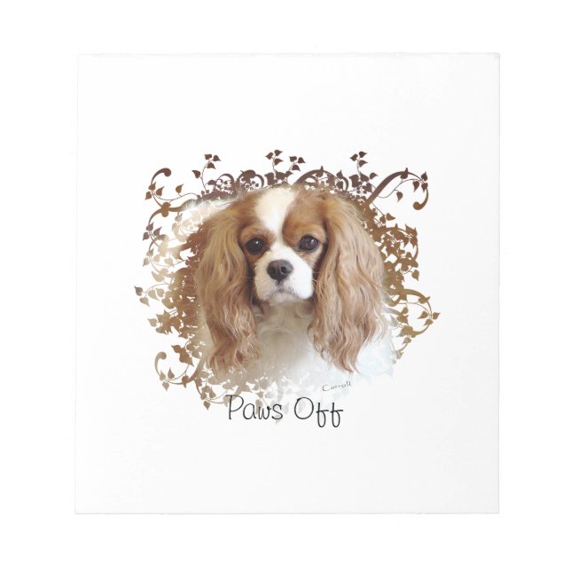 Bloc-note Cavalier Charles Spaniel (Devant)