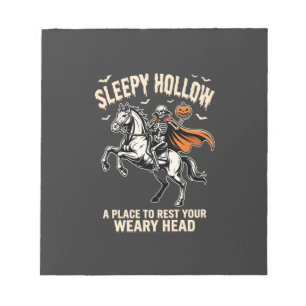 Bloc-note Cavalier sans tête Sleepy Hollow Halloween T-Shirt