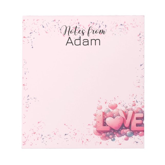 Bloc-note Célébrez l'amour avec notre Saint Valentin exclusi (Devant)