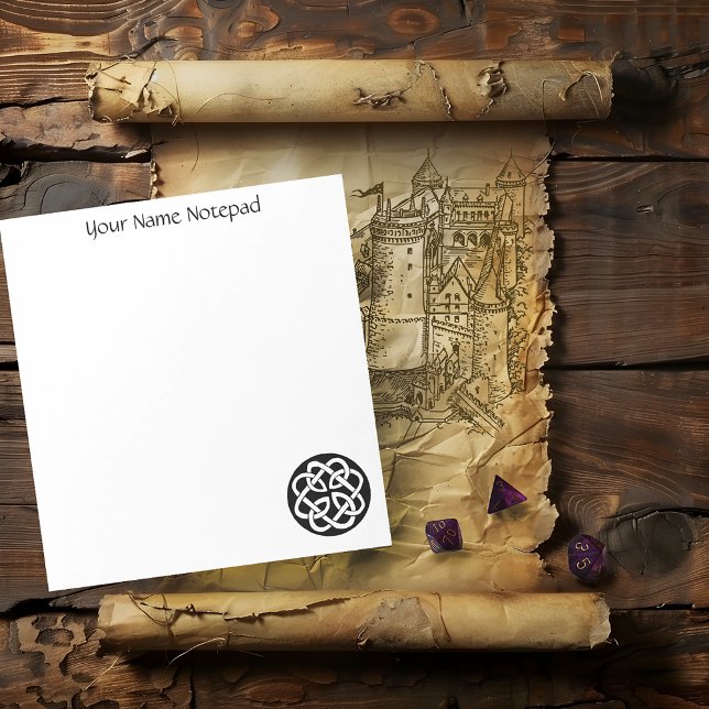 Bloc-note Cercle de travail de noeud celtique (Créateur téléchargé)