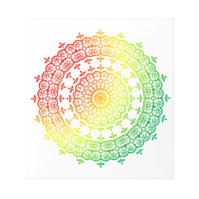 Bloc-note Cercles arc-en-ciel (Devant)