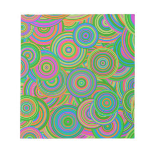 Bloc-note cercles rétro