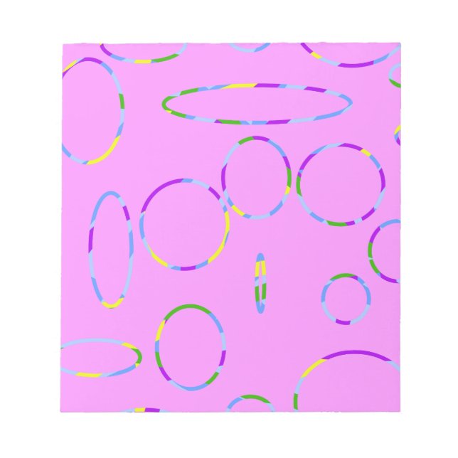 Bloc-note Cercles roses (Devant)