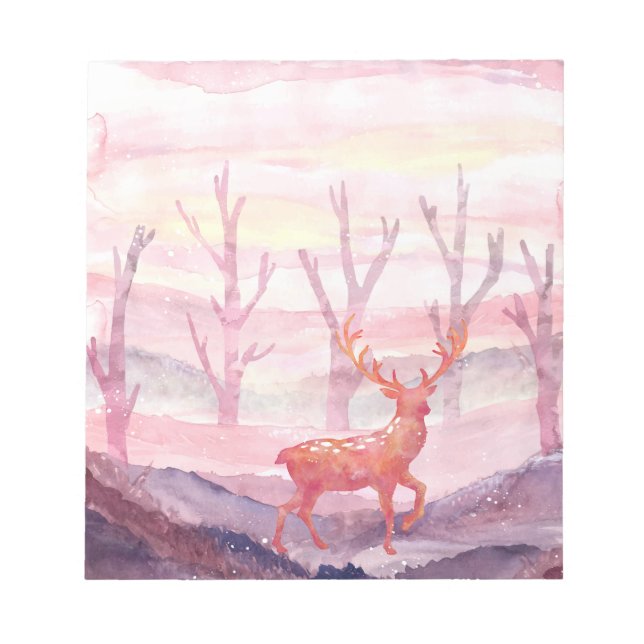 Bloc-note Cerf dans la forêt (Devant)