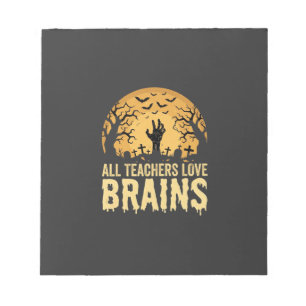 Bloc-note Cerveaux de prof Halloween