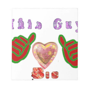 Bloc-note Cette affiche d'art aime les gros cadeaux