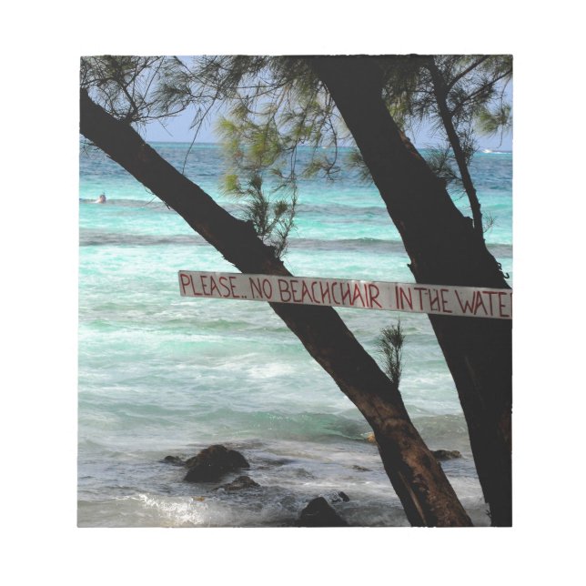 Bloc-note Chaises de plage Rum Point Grand Cayman (Devant)