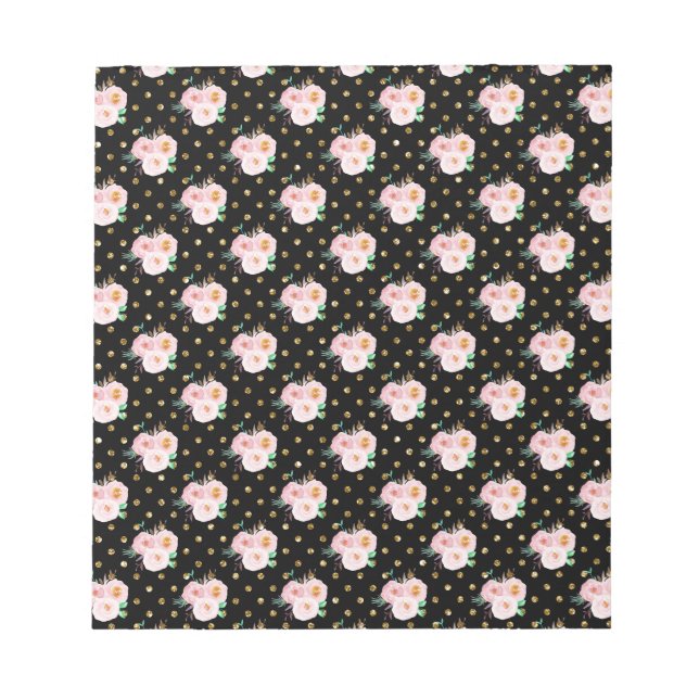 Bloc-note Chalkboard Floral (Devant)
