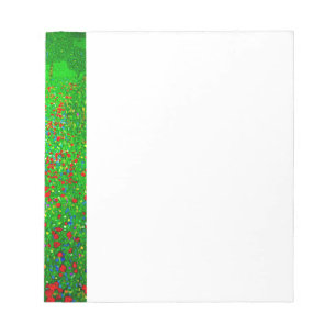 Bloc-note Champ de pavot Gustav Klimt