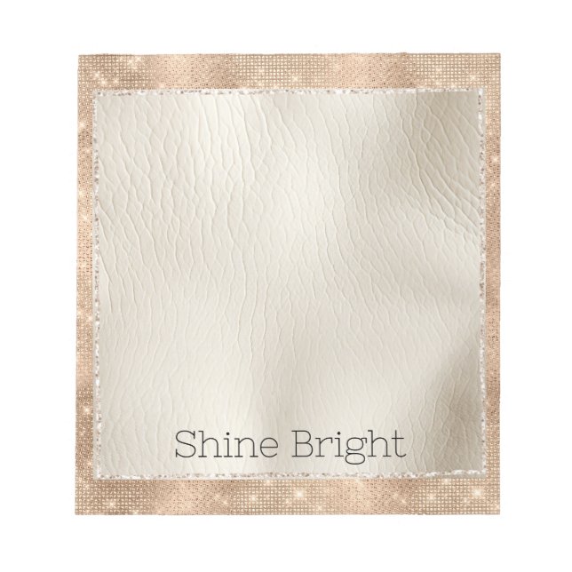 Bloc-note Champagne Glitzy Glam Sparkle (Devant)