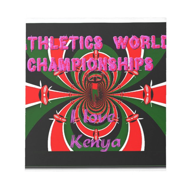 Bloc-note Championnats du monde d'athlétisme du Kenya : Drap (Devant)