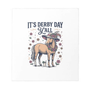 Bloc-note Chapeau Floral de Cheval Derby Day Y’all