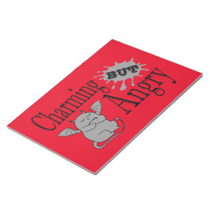 Bloc-note Charming mais en colère petit chat diable drôle ci