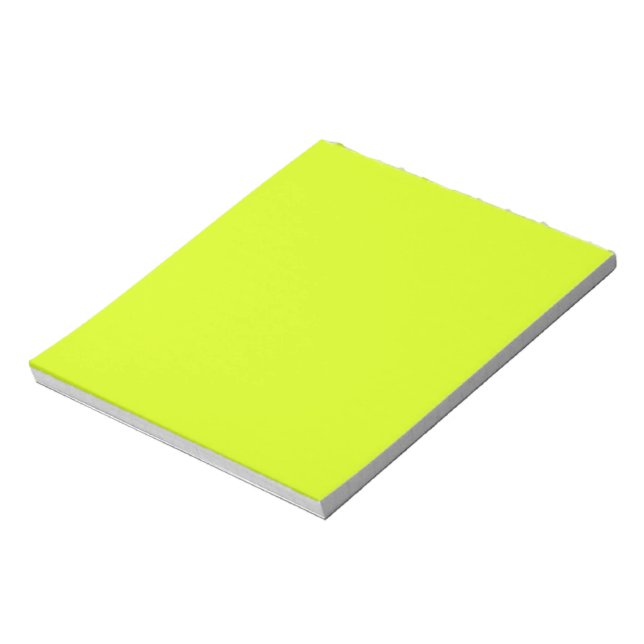 Bloc-note Chartreuse Jaune (couleur unie) (Tourné)