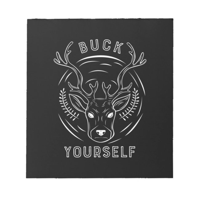 Bloc-note Chasse au Buck Vous-même (Devant)