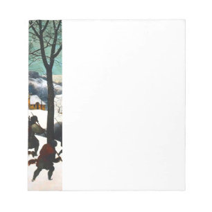Bloc-note Chasseurs dans le paysage de neige Pieter Bruegel