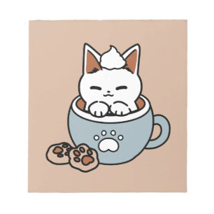Bloc-note Chat adorable en Mug Conception de vacances - Chat