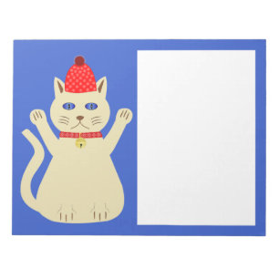 Bloc-note Chat de Noël mignon