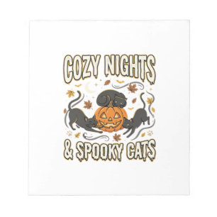 Bloc-note Chat d'Halloween Magie d'Automne
