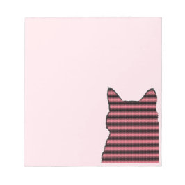 Bloc-note Chat Kitten rose dans le coin