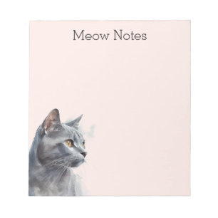 Bloc-note Chat Kitty Gris Vive
