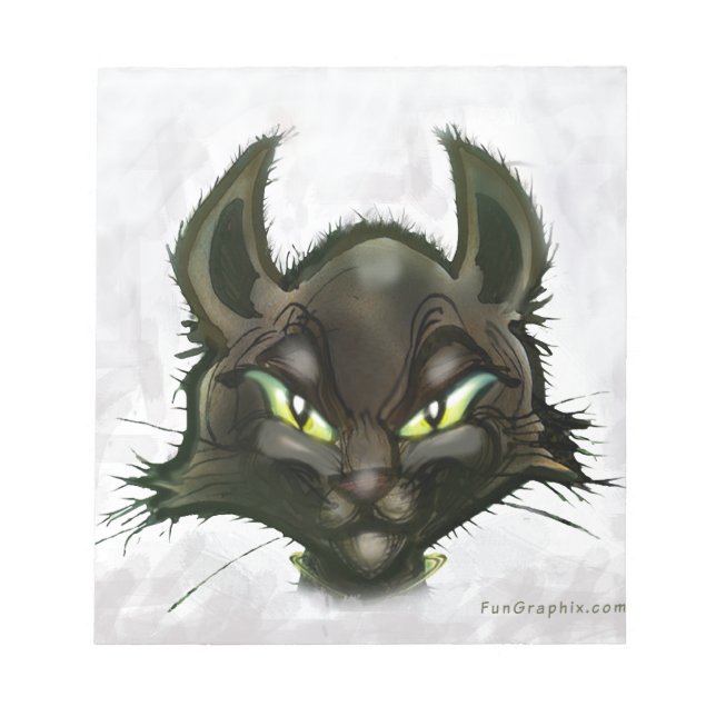 Bloc-note Chat noir (Devant)