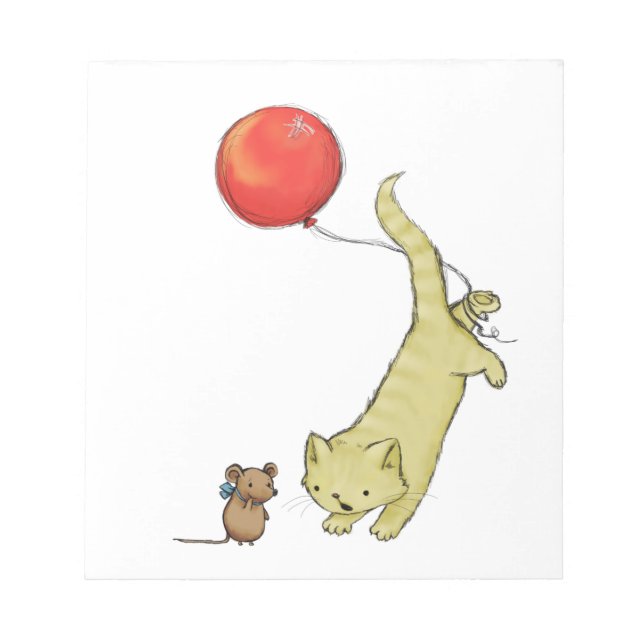 Bloc-note Chat sur un ballon (Devant)