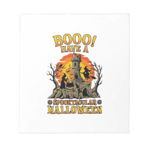 Bloc-note Château de sorcière de Halloween Spooktacular Booo
