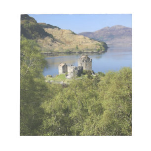 Bloc-note Château Eilean Donan, Écosse. La célèbre Eilé