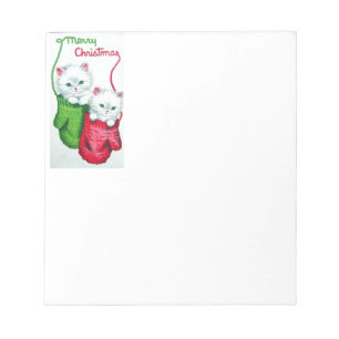 Bloc-note Chatons en Mittens Joyeux Noël
