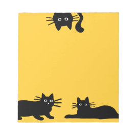 Bloc-note Chats noirs sournois | Cool Kitty Cat Lover's Funn