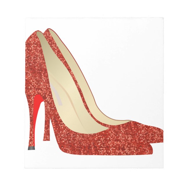 Bloc-note chaussons rubis (Devant)