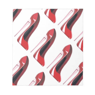 Bloc-note Chaussure d'art en talon rouge de Champagne