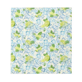 Bloc-note Chaux, menthe et glaçons