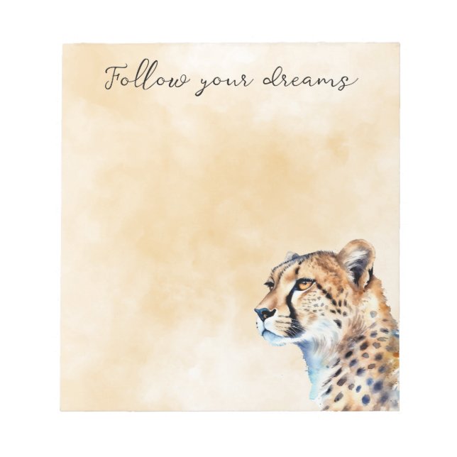 Bloc-note Cheetah (Devant)