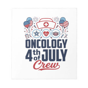 Bloc-note Chemio 4 juillet Équipage Médical T-shirt Patrioti