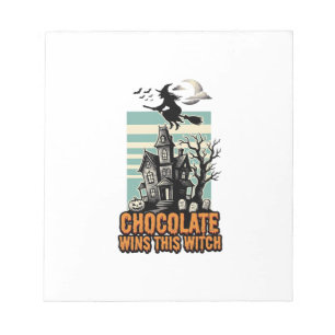 Bloc-note Chemise Chocolat Sorcière Dessin de friandise sucr