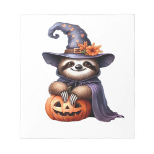 Bloc-note Chemise classique de tenue de sloth Halloween