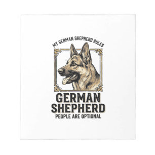 Bloc-note Chemise de Berger Allemand pour les Amoureux de Ch