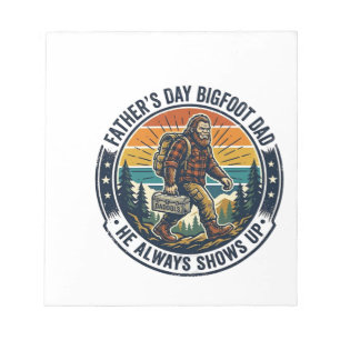 Bloc-note Chemise de Papa Bigfoot Fête des Pères Drôle Légen