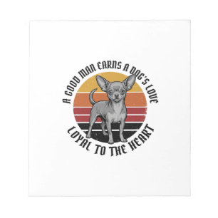 Bloc-note Chemise de papa Chihuahua Gravure vintage Concepti