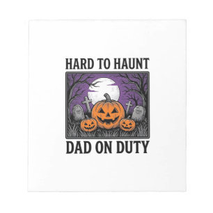 Bloc-note Chemise de papa Halloween difficile à hanter drôle